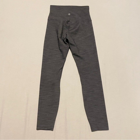 Lululemon Align Pant II Heathered Herringbone Heathered Black White Size 4 - Picture 9 of 16